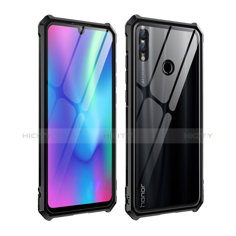 Coque Rebord Bumper Luxe Aluminum Metal Miroir Housse Etui pour Huawei Honor 10 Lite Noir Plus