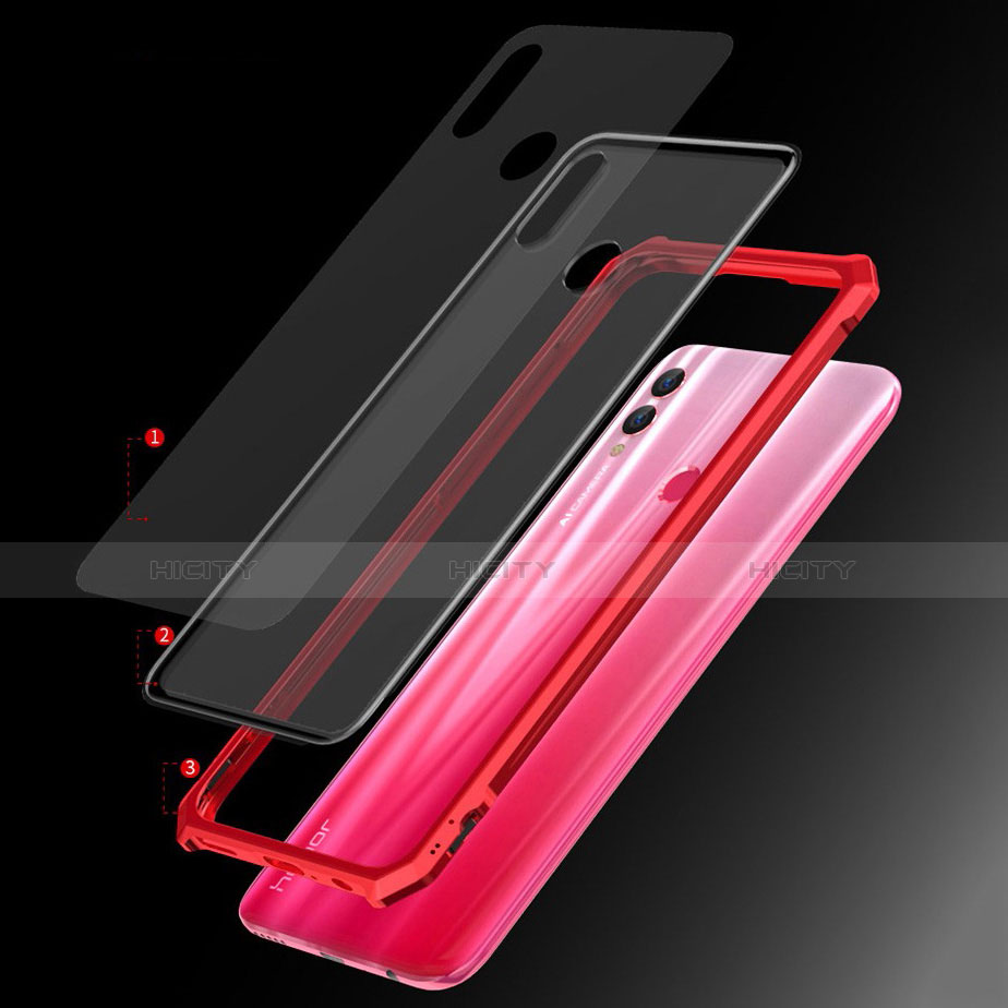 Coque Rebord Bumper Luxe Aluminum Metal Miroir Housse Etui pour Huawei Honor 10 Lite Plus