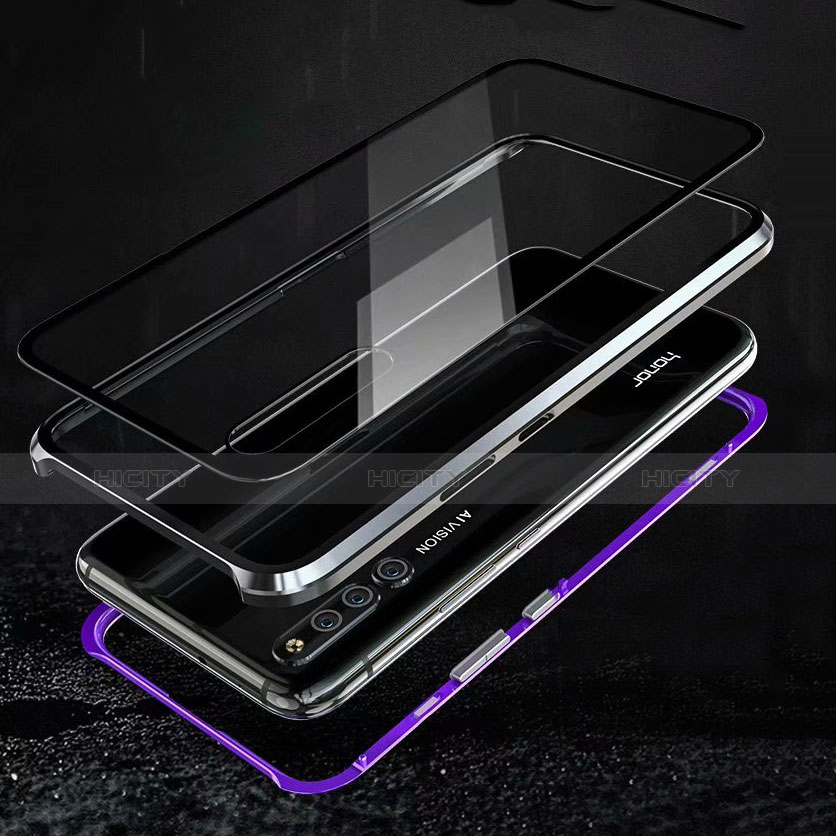 Coque Rebord Bumper Luxe Aluminum Metal Miroir Housse Etui pour Huawei Honor Magic 2 Plus