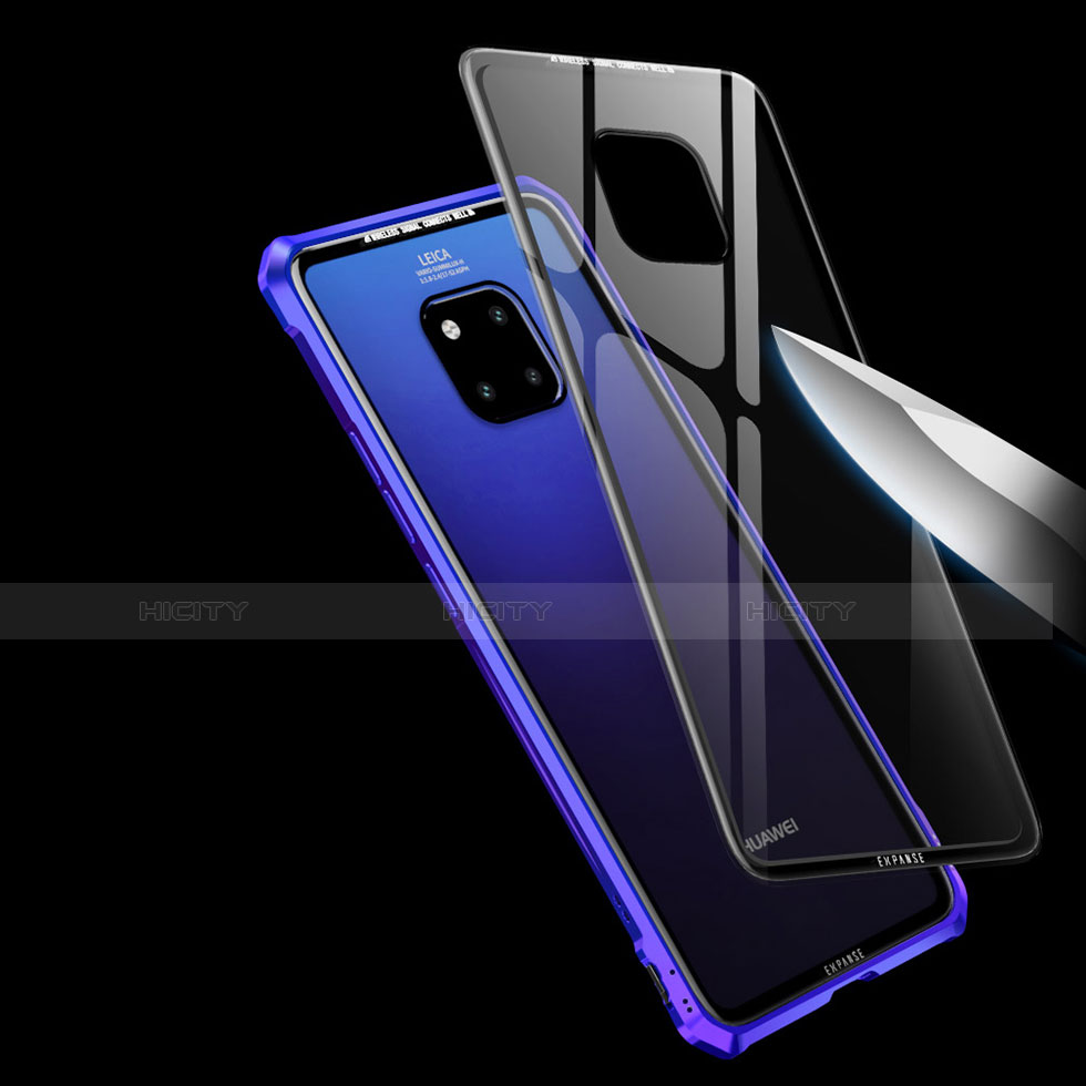 Coque Rebord Bumper Luxe Aluminum Metal Miroir Housse Etui pour Huawei Mate 20 X 5G Plus