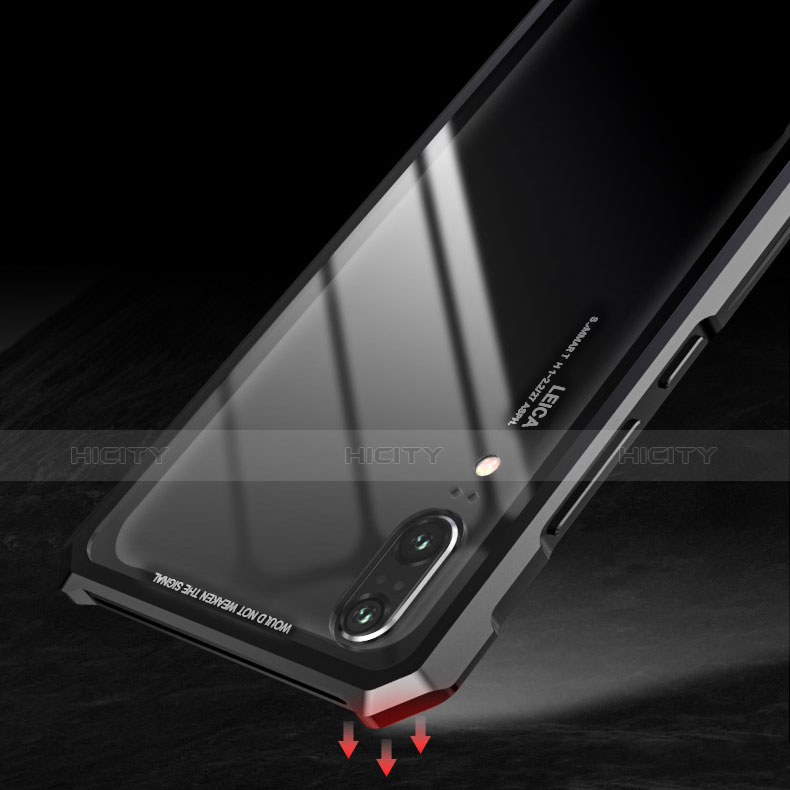 Coque Rebord Bumper Luxe Aluminum Metal Miroir Housse Etui pour Huawei P20 Plus