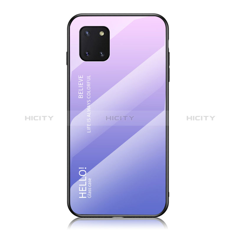 Coque Rebord Contour Silicone et Vitre Miroir Housse Etui Degrade Arc en Ciel LS1 pour Samsung Galaxy M60s Plus