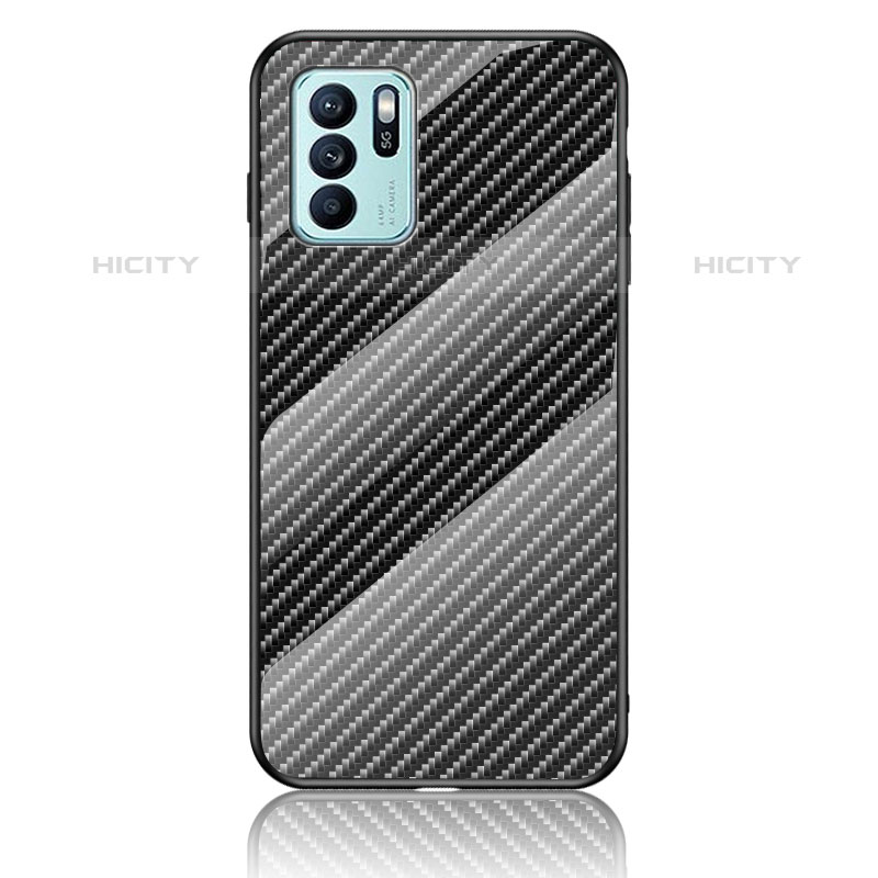 Coque Rebord Contour Silicone et Vitre Miroir Housse Etui Degrade Arc en Ciel LS2 pour Oppo Reno6 Z 5G Plus