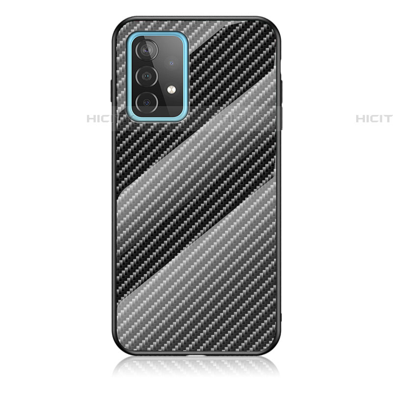 Coque Rebord Contour Silicone et Vitre Miroir Housse Etui Degrade Arc en Ciel LS2 pour Samsung Galaxy A52 4G Noir Plus