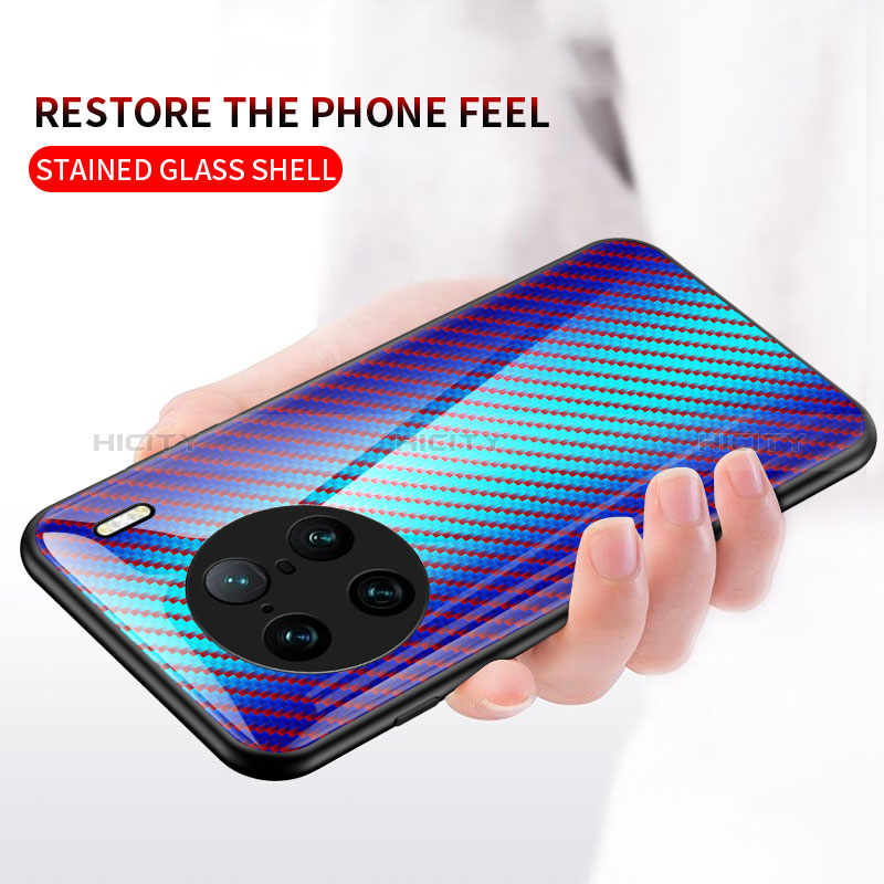 Coque Rebord Contour Silicone et Vitre Miroir Housse Etui Degrade Arc en Ciel LS2 pour Vivo X90 Pro+ Plus 5G Plus