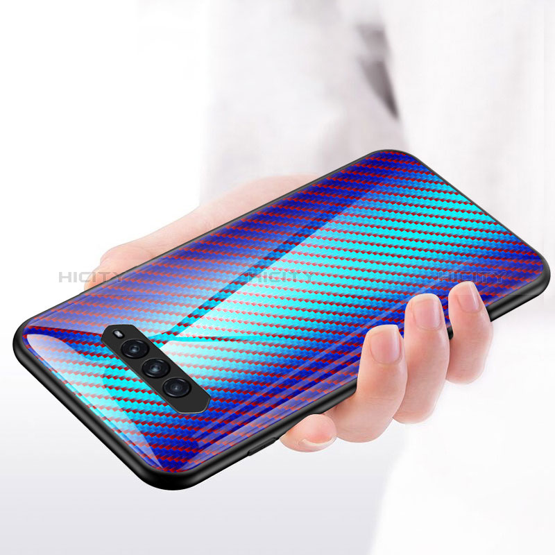 Coque Rebord Contour Silicone et Vitre Miroir Housse Etui Degrade Arc en Ciel LS2 pour Xiaomi Black Shark 4 5G Plus