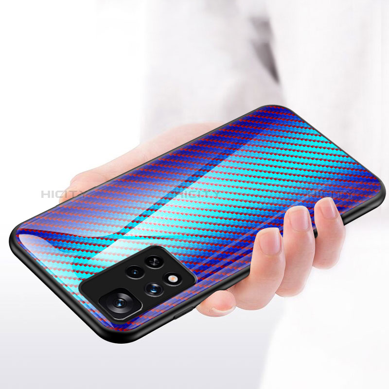 Coque Rebord Contour Silicone et Vitre Miroir Housse Etui Degrade Arc en Ciel LS2 pour Xiaomi Mi 11i 5G (2022) Plus