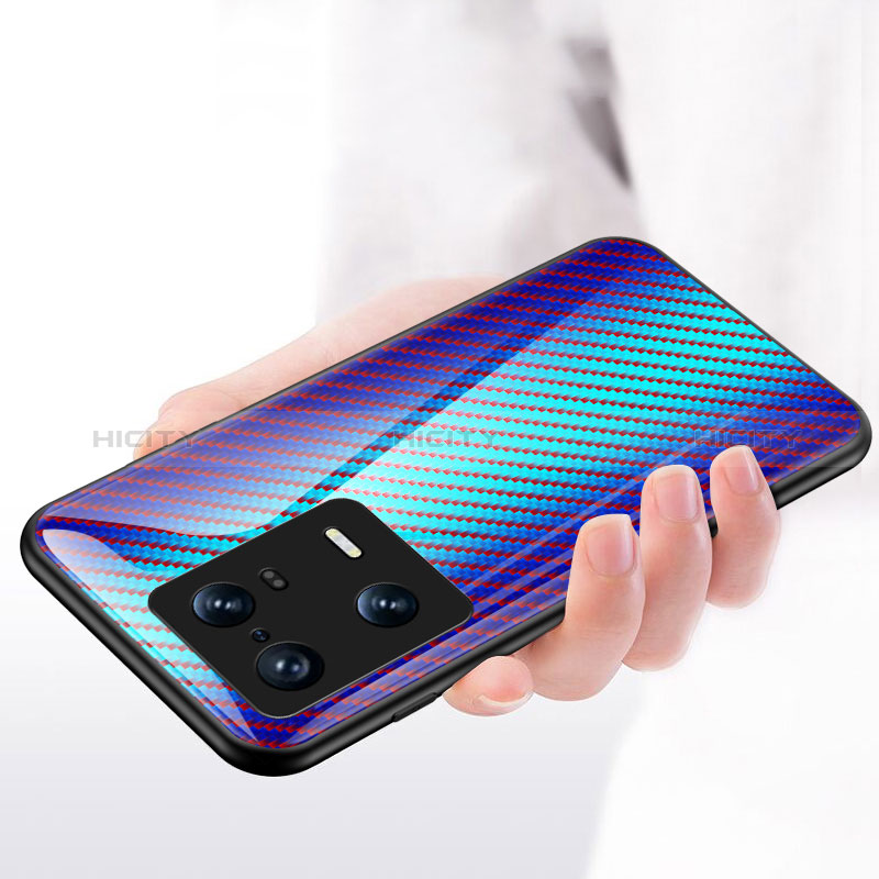 Coque Rebord Contour Silicone et Vitre Miroir Housse Etui Degrade Arc en Ciel LS2 pour Xiaomi Mi 13 Pro 5G Plus