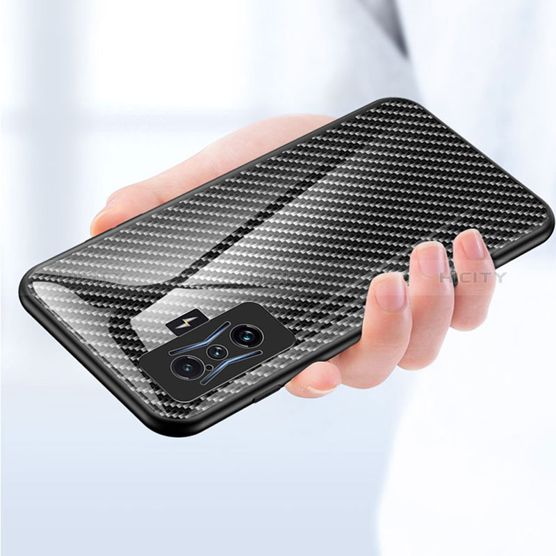 Coque Rebord Contour Silicone et Vitre Miroir Housse Etui Degrade Arc en Ciel LS2 pour Xiaomi Poco F4 GT 5G Plus