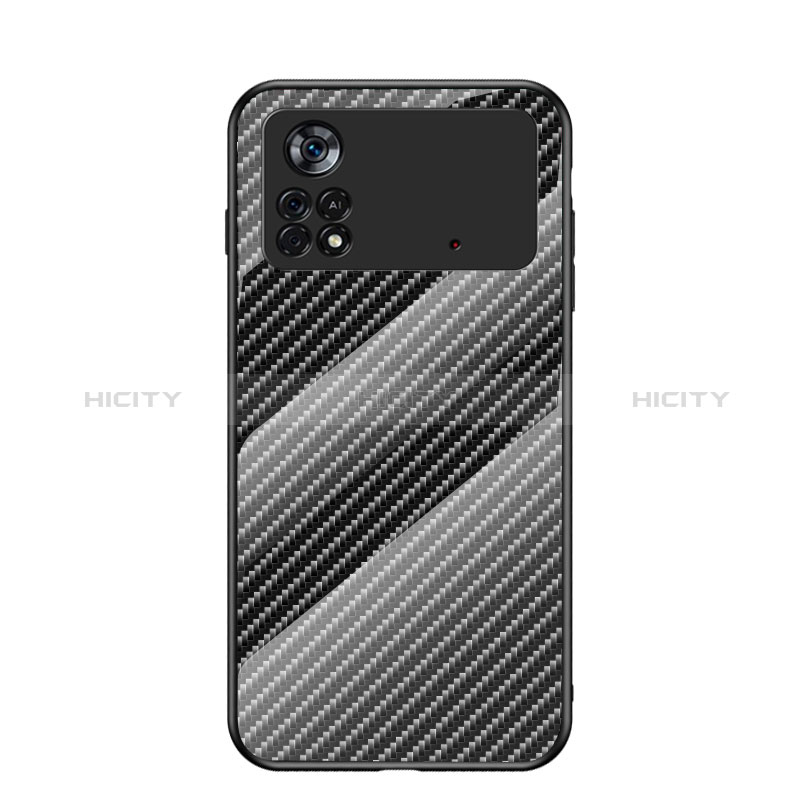 Coque Rebord Contour Silicone et Vitre Miroir Housse Etui Degrade Arc en Ciel LS2 pour Xiaomi Poco X4 Pro 5G Noir Plus