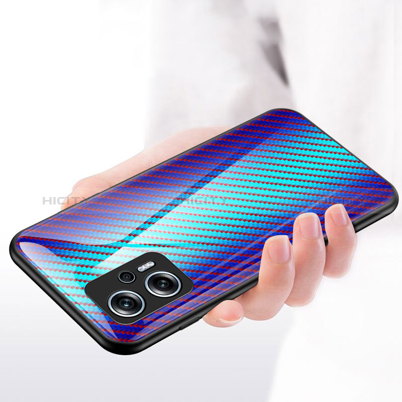 Coque Rebord Contour Silicone et Vitre Miroir Housse Etui Degrade Arc en Ciel LS2 pour Xiaomi Redmi K50i 5G Plus