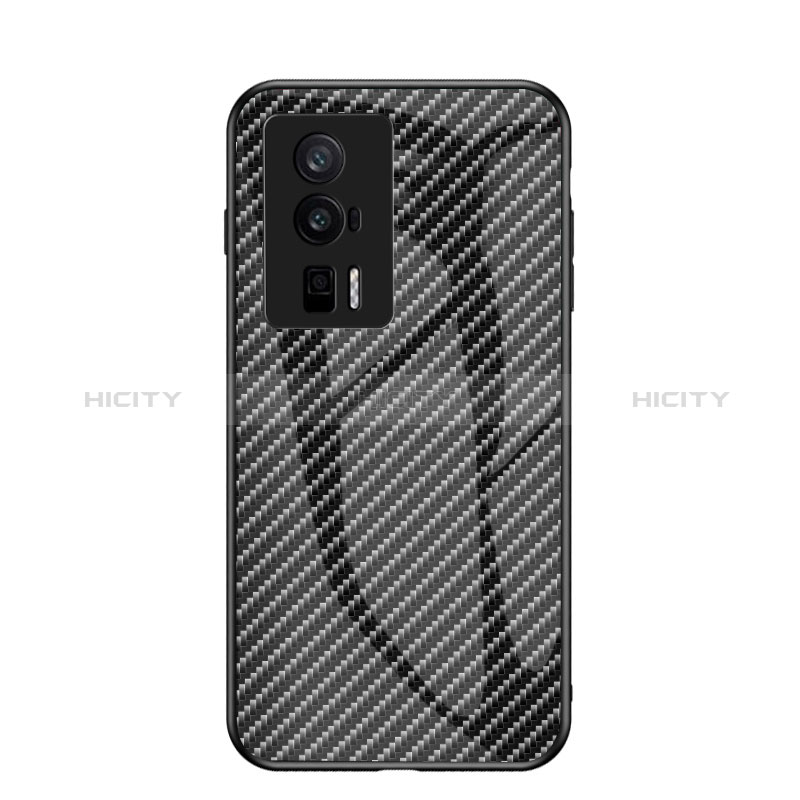 Coque Rebord Contour Silicone et Vitre Miroir Housse Etui Degrade Arc en Ciel LS2 pour Xiaomi Redmi K60 Pro 5G Noir Plus