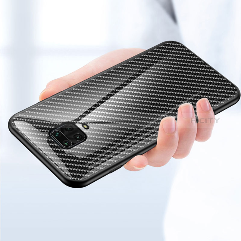 Coque Rebord Contour Silicone et Vitre Miroir Housse Etui Degrade Arc en Ciel LS2 pour Xiaomi Redmi Note 9 Pro Max Plus