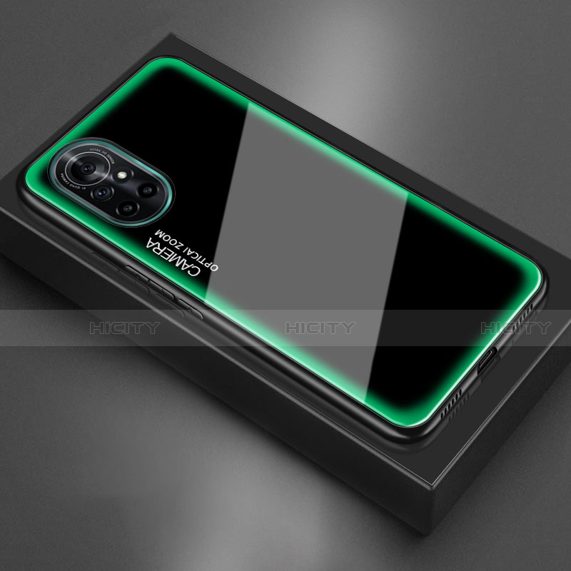 Coque Rebord Contour Silicone et Vitre Miroir Housse Etui M01 pour Huawei Nova 8 5G Plus