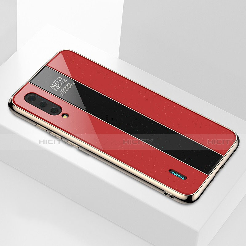 Coque Rebord Contour Silicone et Vitre Miroir Housse Etui M01 pour Xiaomi CC9e Plus