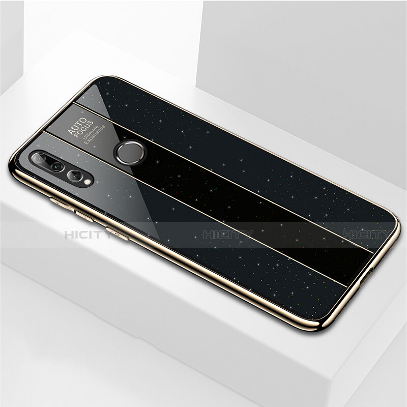 Coque Rebord Contour Silicone et Vitre Miroir Housse Etui M02 pour Huawei Honor 20 Lite Noir Plus