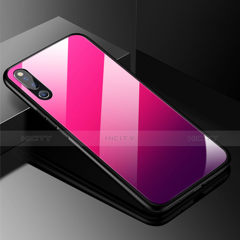 Coque Rebord Contour Silicone et Vitre Miroir Housse Etui M02 pour Huawei Honor Magic 2 Plus