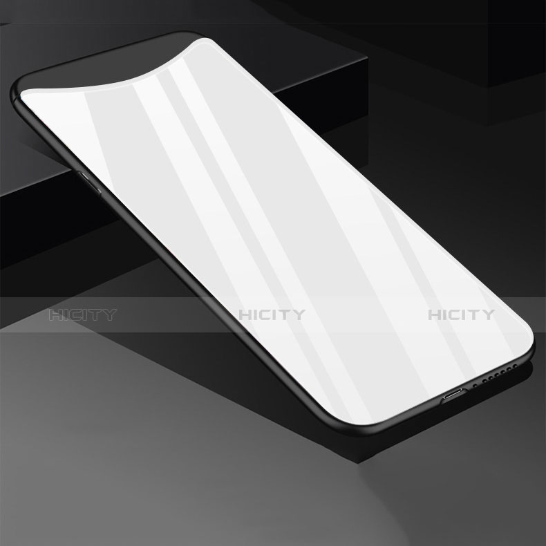 Coque Rebord Contour Silicone et Vitre Miroir Housse Etui M02 pour Oppo Find X Super Flash Edition Plus