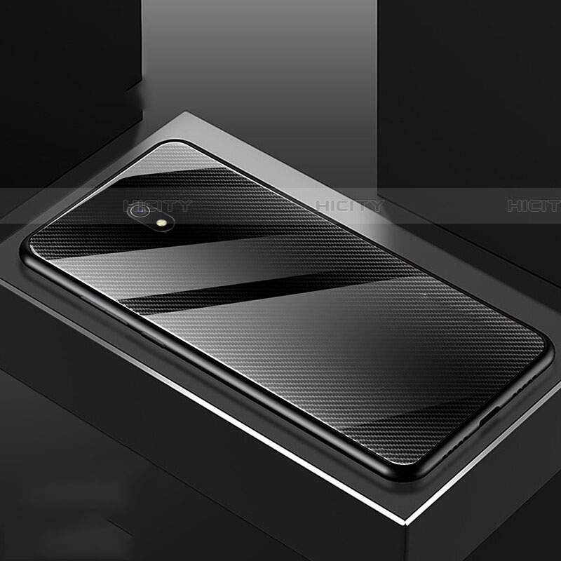 Coque Rebord Contour Silicone et Vitre Miroir Housse Etui M02 pour Xiaomi Redmi 8A Plus