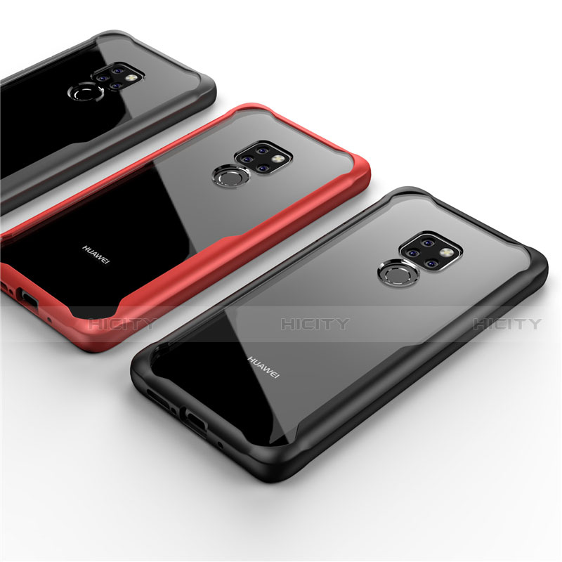 Coque Rebord Contour Silicone et Vitre Miroir Housse Etui M05 pour Huawei Mate 20 Plus