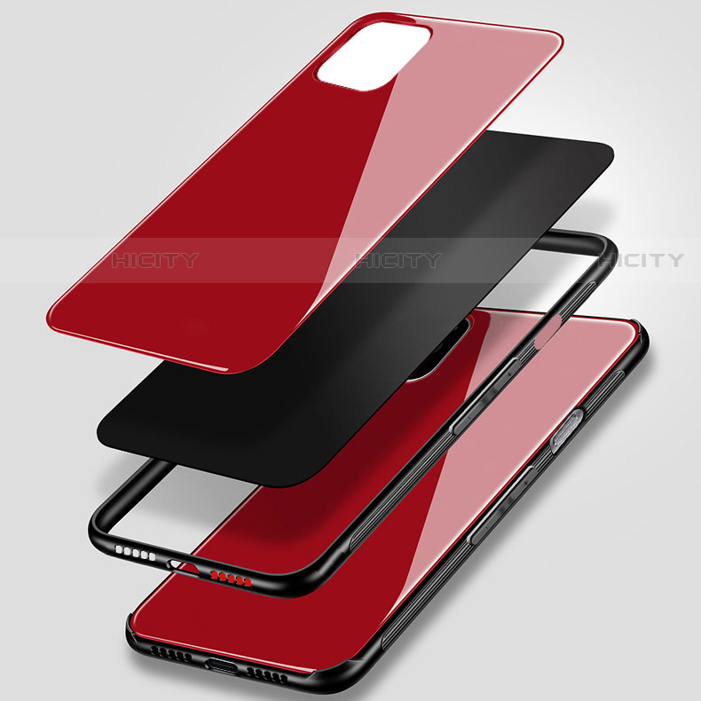 Coque Rebord Contour Silicone et Vitre Miroir Housse Etui pour Apple iPhone 11 Pro Max Plus