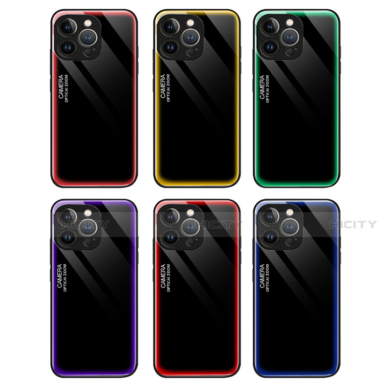 Coque Rebord Contour Silicone et Vitre Miroir Housse Etui pour Apple iPhone 13 Pro Plus