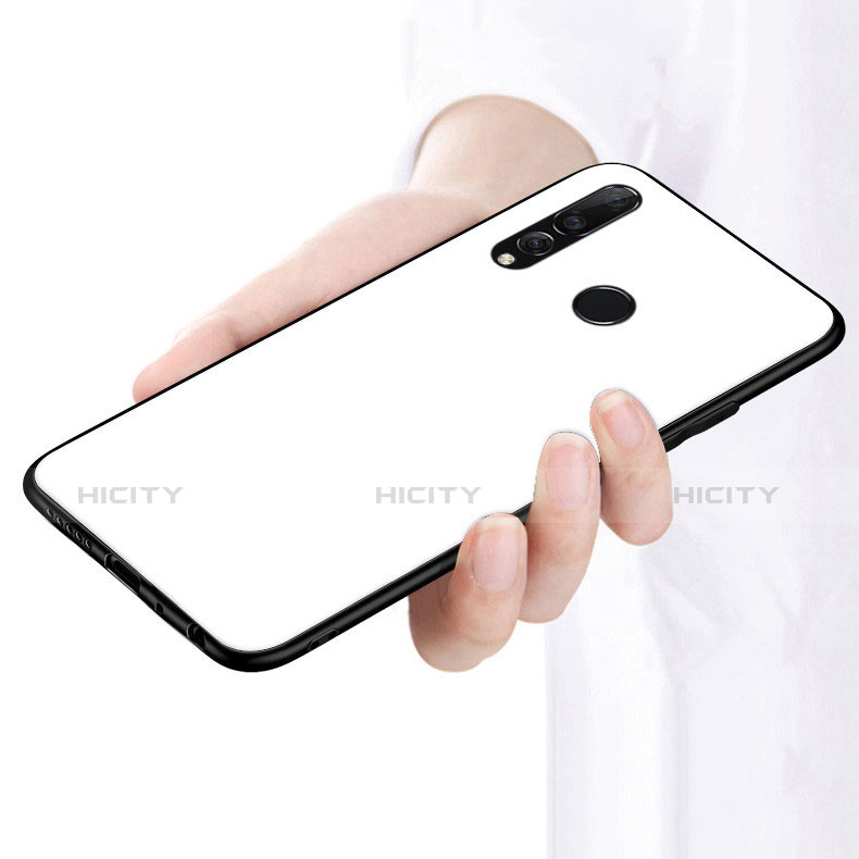 Coque Rebord Contour Silicone et Vitre Miroir Housse Etui pour Huawei Enjoy 9s Plus