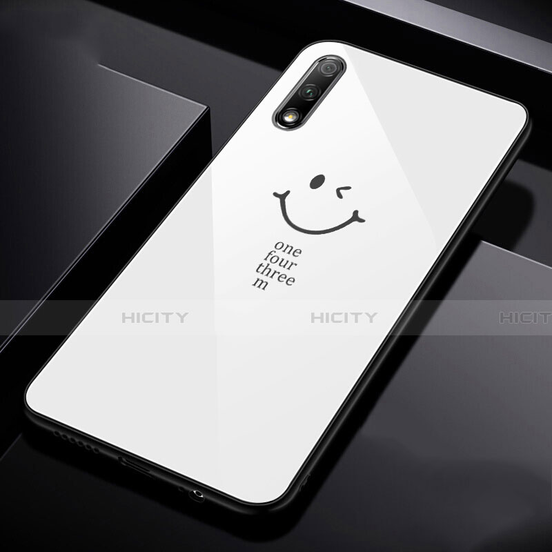 Coque Rebord Contour Silicone et Vitre Miroir Housse Etui pour Huawei Honor 9X Plus