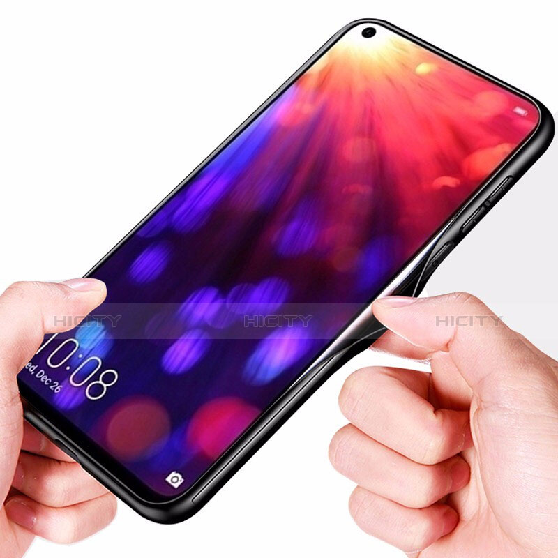 Coque Rebord Contour Silicone et Vitre Miroir Housse Etui pour Huawei Honor View 20 Plus