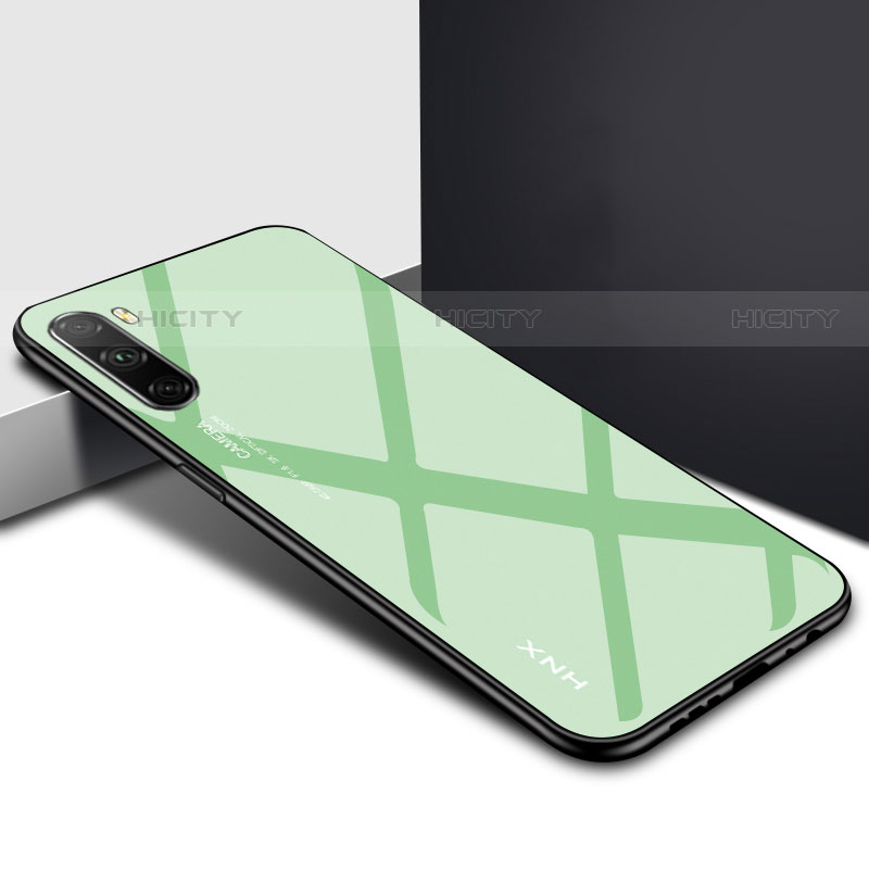 Coque Rebord Contour Silicone et Vitre Miroir Housse Etui pour Huawei Mate 40 Lite 5G Pastel Vert Plus