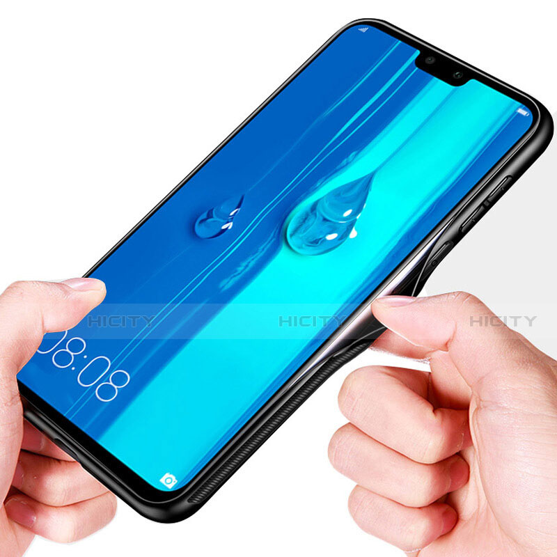 Coque Rebord Contour Silicone et Vitre Miroir Housse Etui pour Huawei Y7 (2019) Plus