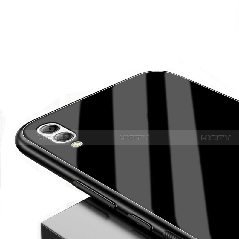 Coque Rebord Contour Silicone et Vitre Miroir Housse Etui pour Huawei Y7 (2019) Plus