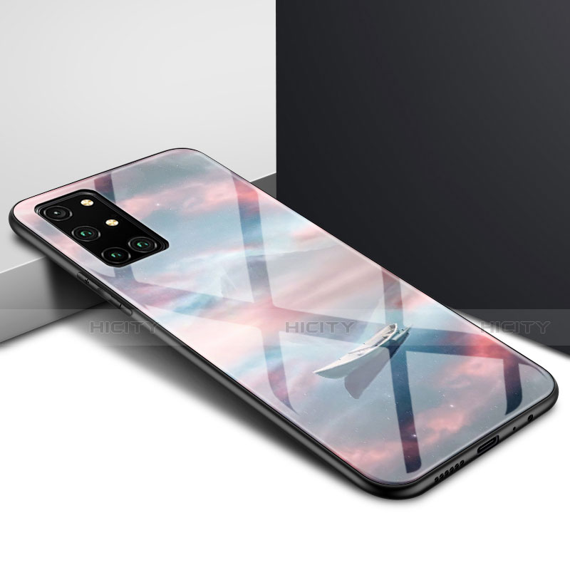 Coque Rebord Contour Silicone et Vitre Miroir Housse Etui pour OnePlus 8T 5G Marron Plus