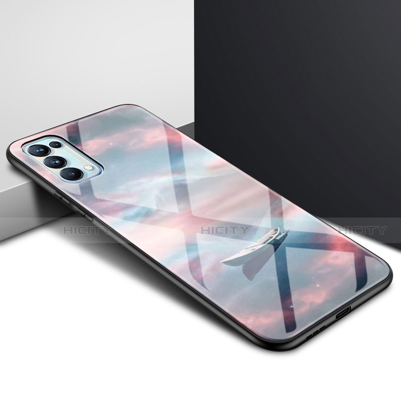 Coque Rebord Contour Silicone et Vitre Miroir Housse Etui pour Oppo Find X3 Lite 5G Mixte Plus