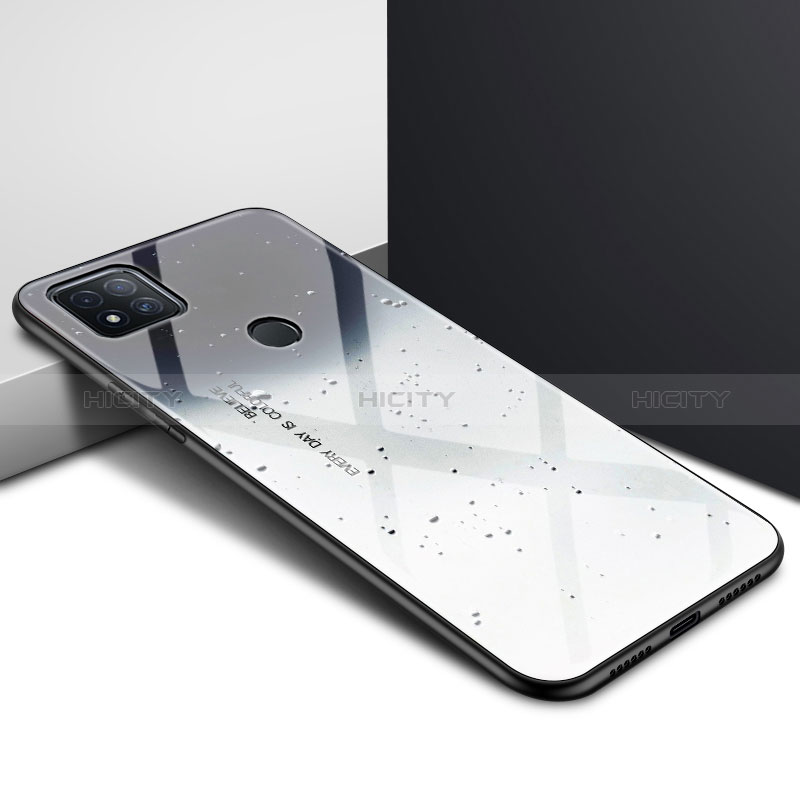 Coque Rebord Contour Silicone et Vitre Miroir Housse Etui pour Xiaomi POCO C31 Gris Plus
