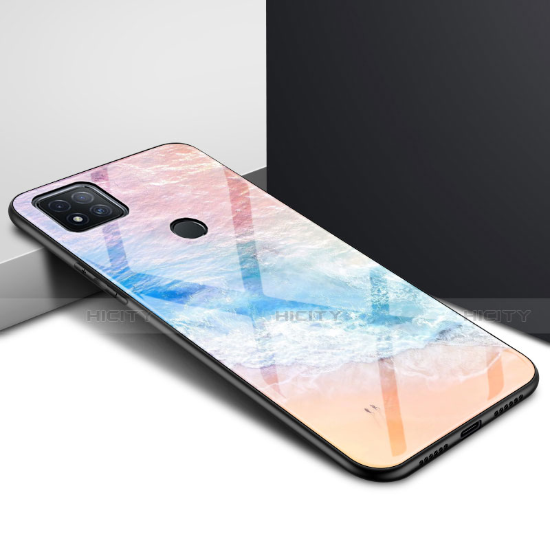 Coque Rebord Contour Silicone et Vitre Miroir Housse Etui pour Xiaomi Redmi 9C NFC Colorful Plus