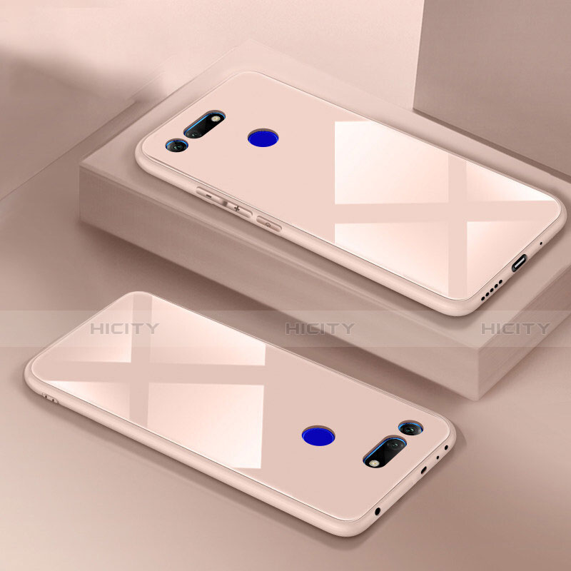 Coque Rebord Contour Silicone et Vitre Miroir Housse Etui T01 pour Huawei Honor View 20 Plus