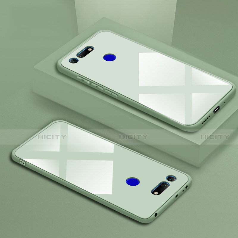 Coque Rebord Contour Silicone et Vitre Miroir Housse Etui T01 pour Huawei Honor View 20 Plus