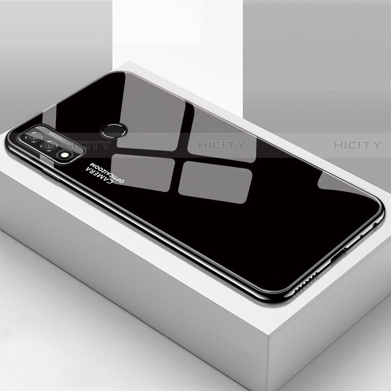 Coque Rebord Contour Silicone et Vitre Miroir Housse Etui T01 pour Huawei Nova Lite 3 Plus Noir Plus