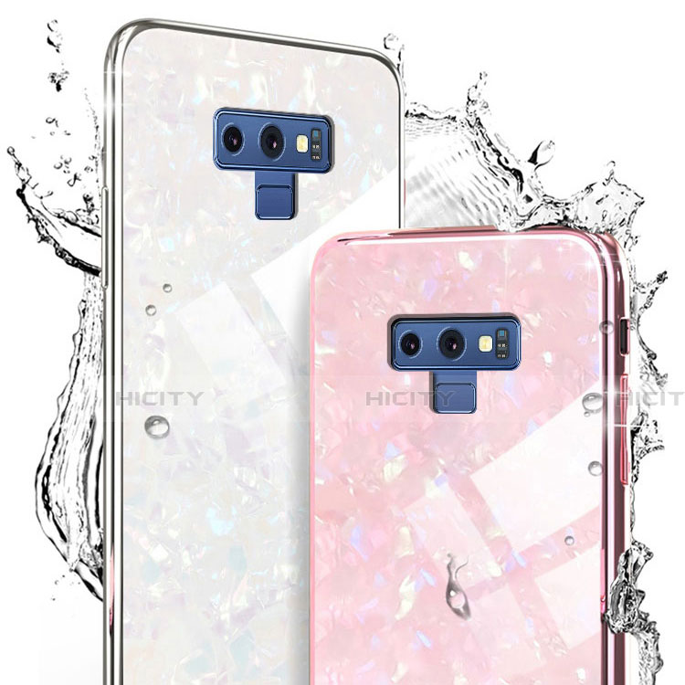 Coque Rebord Contour Silicone et Vitre Miroir Housse Etui T01 pour Samsung Galaxy Note 9 Plus