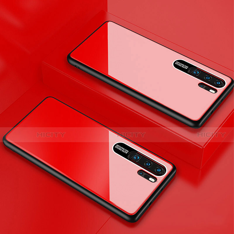 Coque Rebord Contour Silicone et Vitre Miroir Housse Etui T02 pour Huawei P30 Pro New Edition Plus