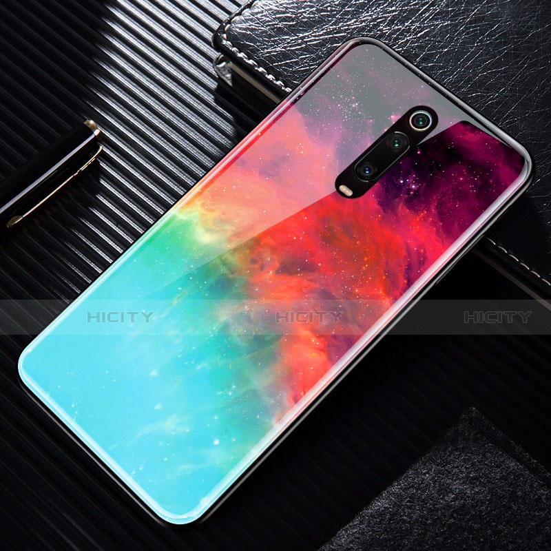 Coque Rebord Contour Silicone et Vitre Miroir Housse Etui T02 pour Xiaomi Mi 9T Pro Plus