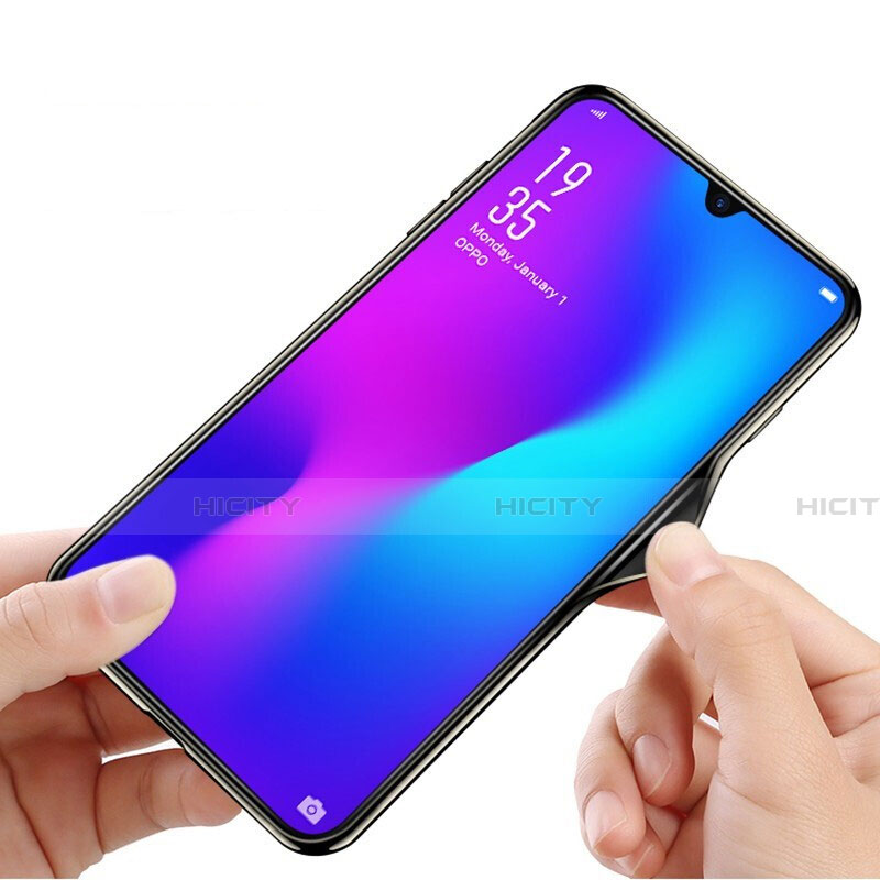 Coque Rebord Contour Silicone et Vitre Miroir Housse Etui T03 pour Oppo R17 Pro Plus