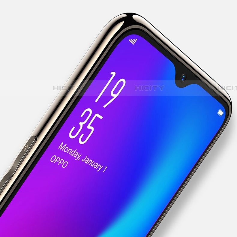 Coque Rebord Contour Silicone et Vitre Miroir Housse Etui T03 pour Oppo RX17 Pro Plus