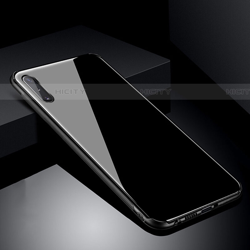 Coque Rebord Contour Silicone et Vitre Miroir Housse Etui T04 pour Samsung Galaxy A70 Plus
