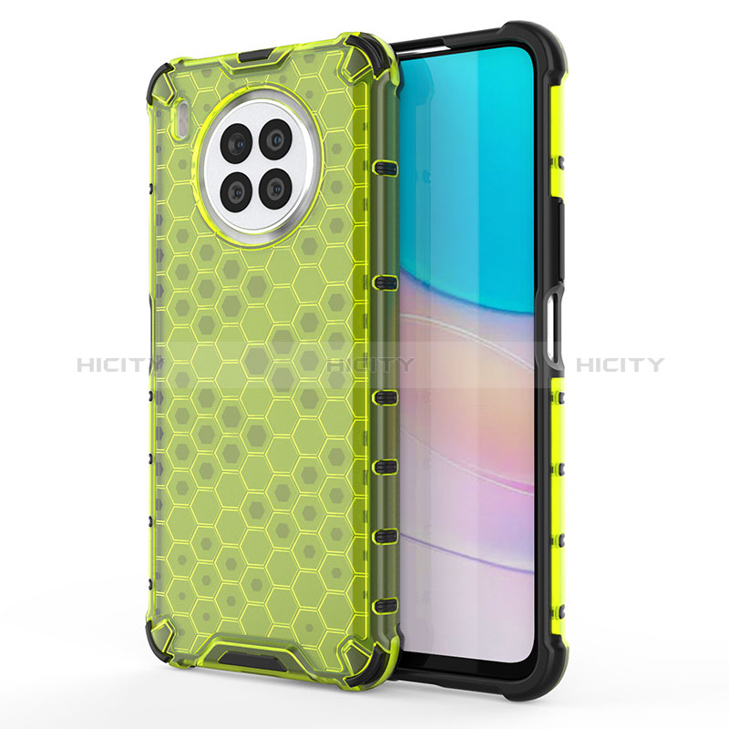 Coque Rebord Contour Silicone et Vitre Transparente Housse Etui 360 Degres AM1 pour Huawei Honor 50 Lite Vert Plus