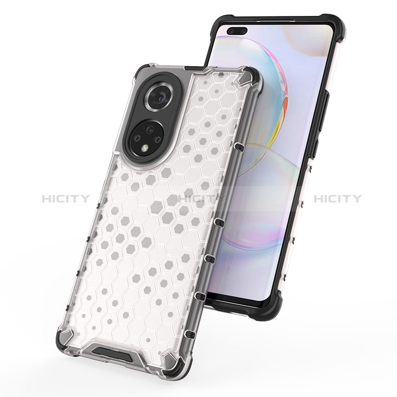 Coque Rebord Contour Silicone et Vitre Transparente Housse Etui 360 Degres AM1 pour Huawei Honor 50 Pro 5G Plus