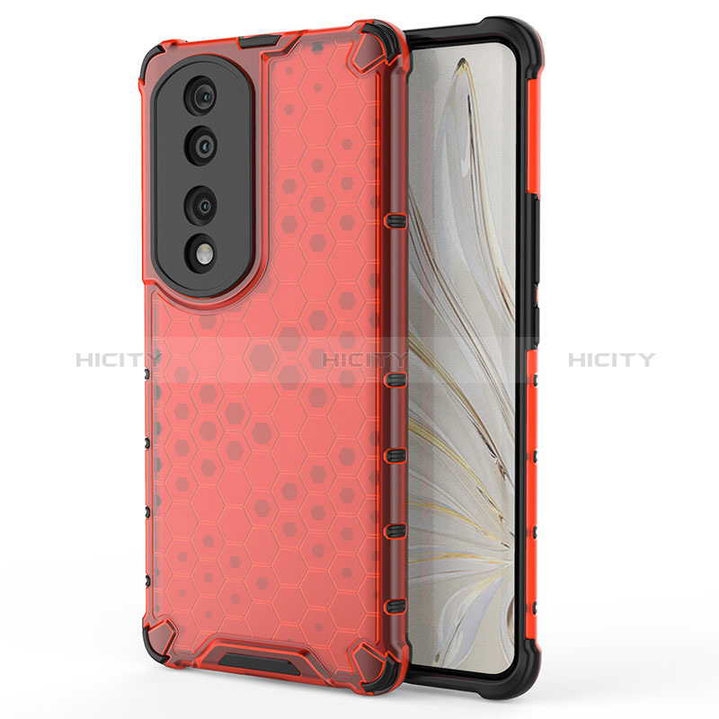 Coque Rebord Contour Silicone et Vitre Transparente Housse Etui 360 Degres AM1 pour Huawei Honor 70 Pro 5G Plus