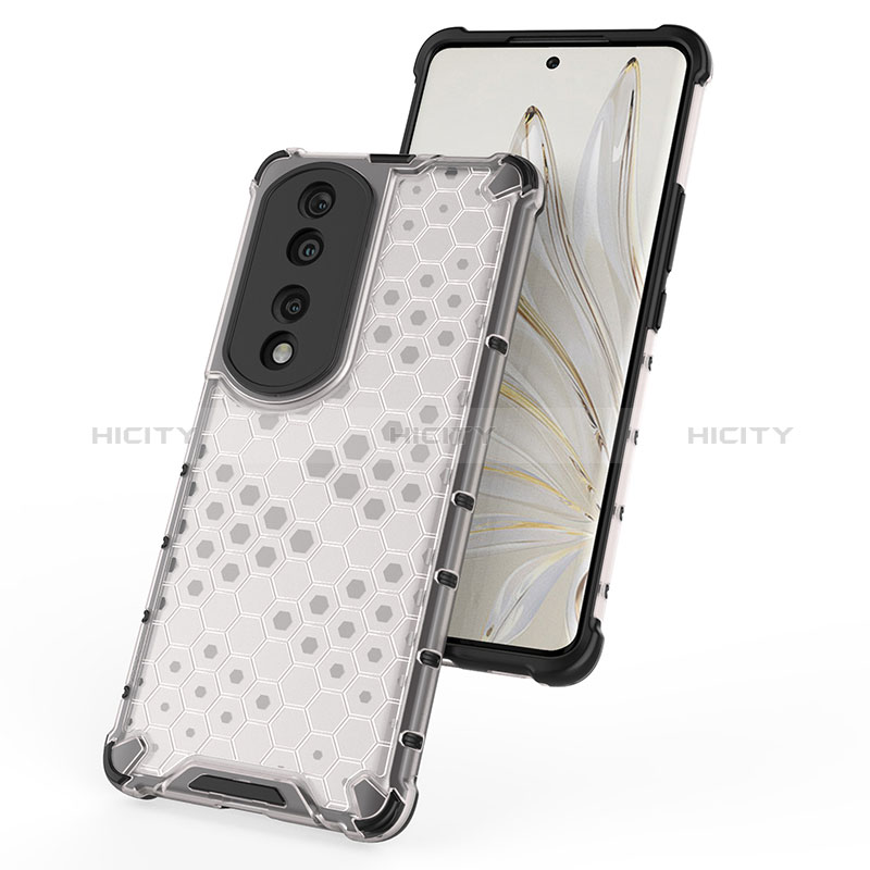 Coque Rebord Contour Silicone et Vitre Transparente Housse Etui 360 Degres AM1 pour Huawei Honor 70 Pro 5G Plus