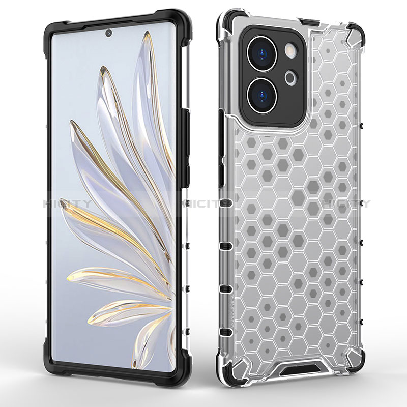 Coque Rebord Contour Silicone et Vitre Transparente Housse Etui 360 Degres AM1 pour Huawei Honor 80 SE 5G Plus